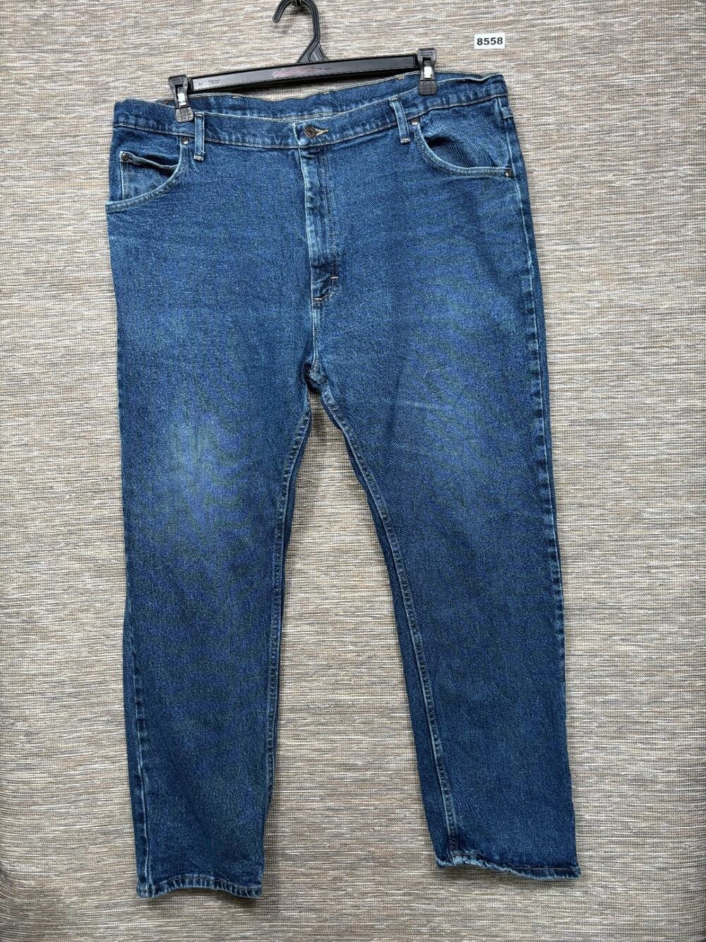 Wrangler Five Star Straight Leg Jeans Mens 42x30 Blue 1096FXVMF Denim Stretch